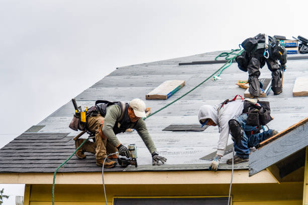 Professional Roofing technician working in Bouton, IA